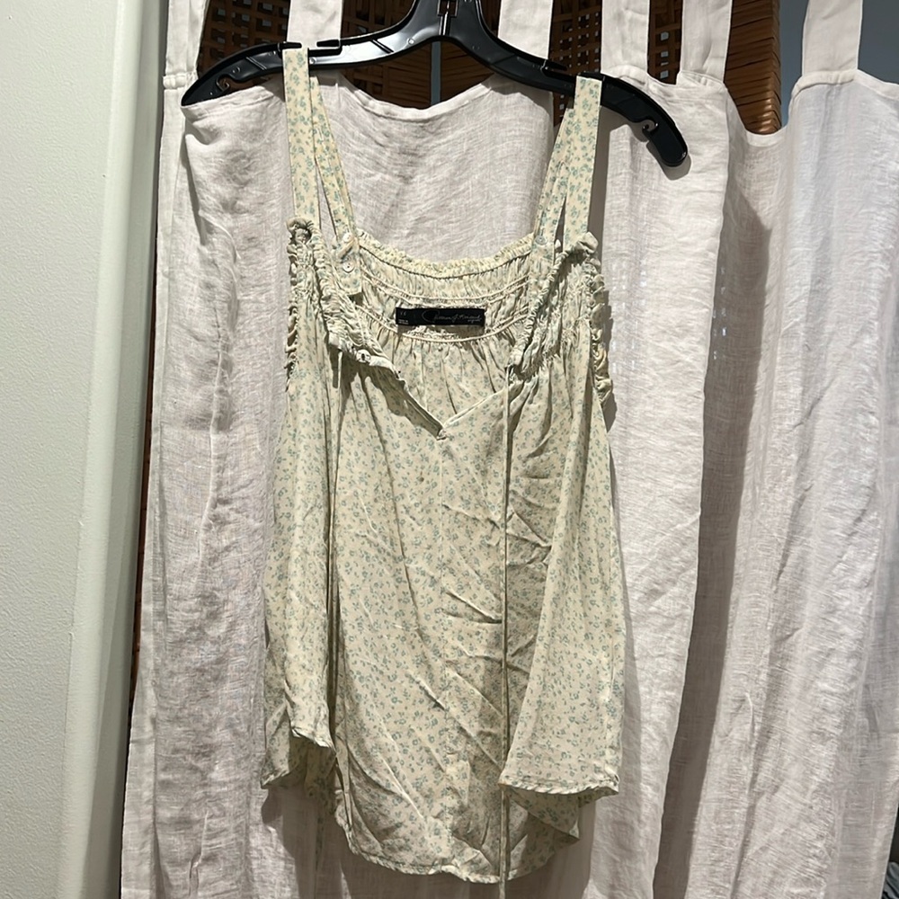 Patterson J Kincaid originals Silk Floral Tie and Button Tank Top